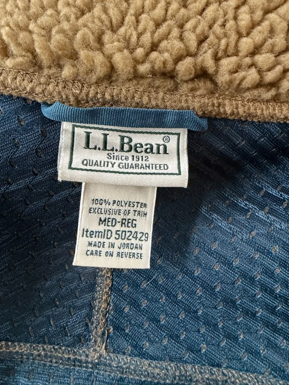 L.L.Bean Mountain Pile
Fleece Vest in Fatigue Green - Picture 8 of 9